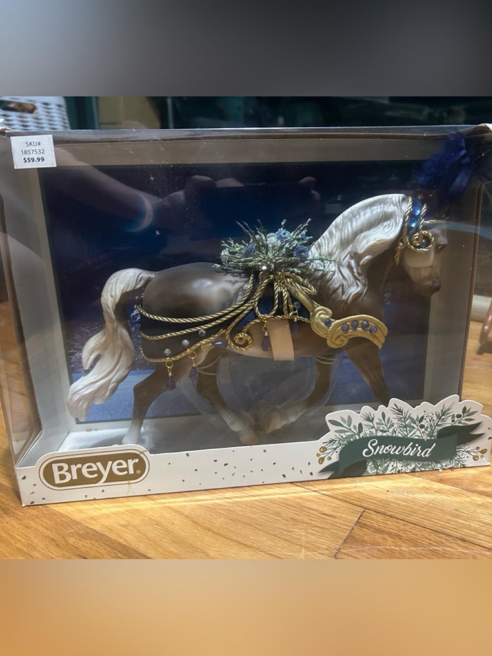 2022 Breyer Snowbird Decorative Horse Figurine - Brown, Cream & Navy Accents